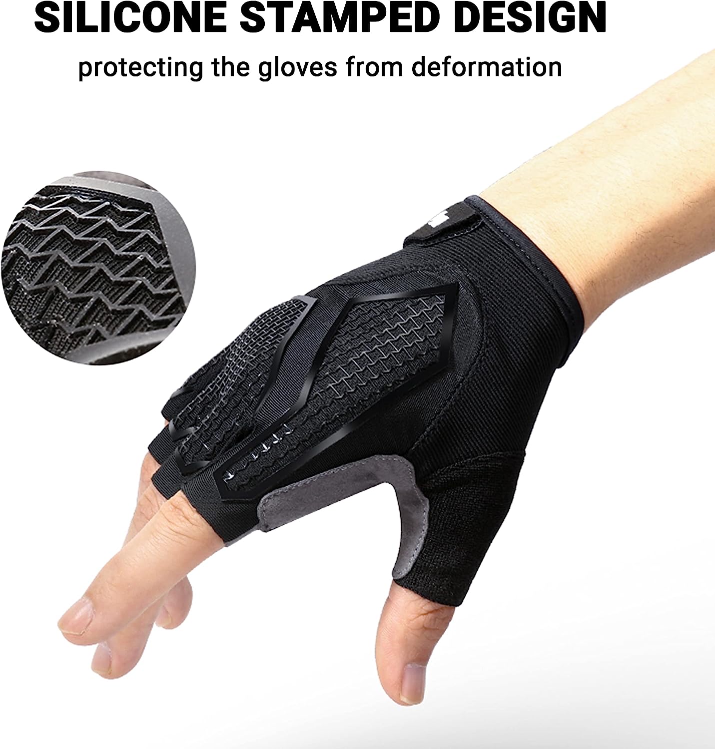Breathable Half Finger Gloves for Cycling, Running & Workout - Lightweight & Non-Slip Grip - Ideal for Outdoor Sports & Gym Training