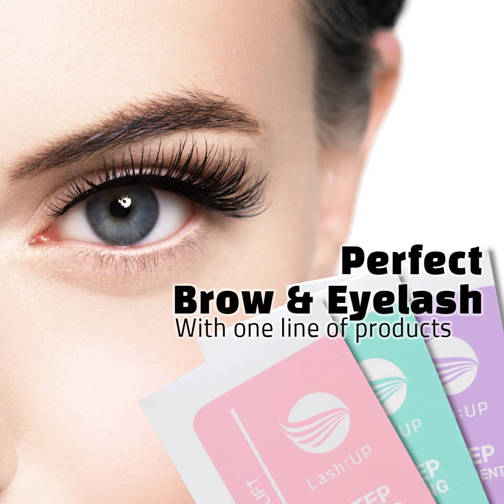 Professional Lash & Eyebrow Lift Kit - 10 Packets of 0.8g/0.03oz (Step 3) for Salon-Quality Eyelash Extensions & Brow Styling at Home