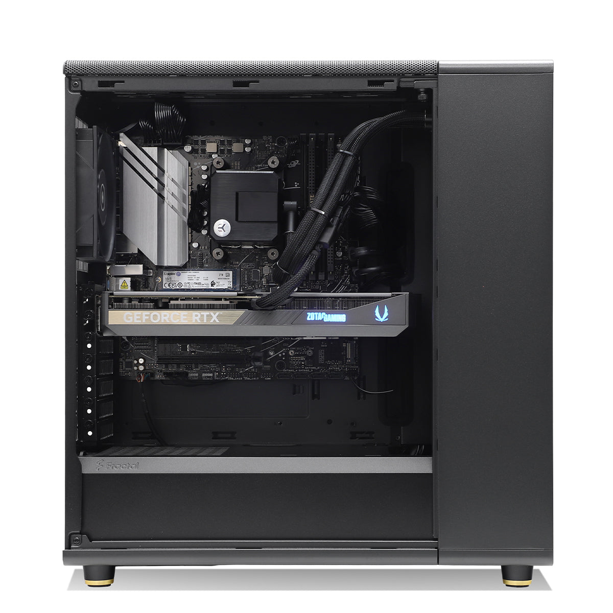 Chinkapin SWIFT PRO Gaming PC - RTX 5070, Ryzen 7 7800X3D, High Performance Black Desktop Computer for 4K Gaming, Streaming & Content Creation