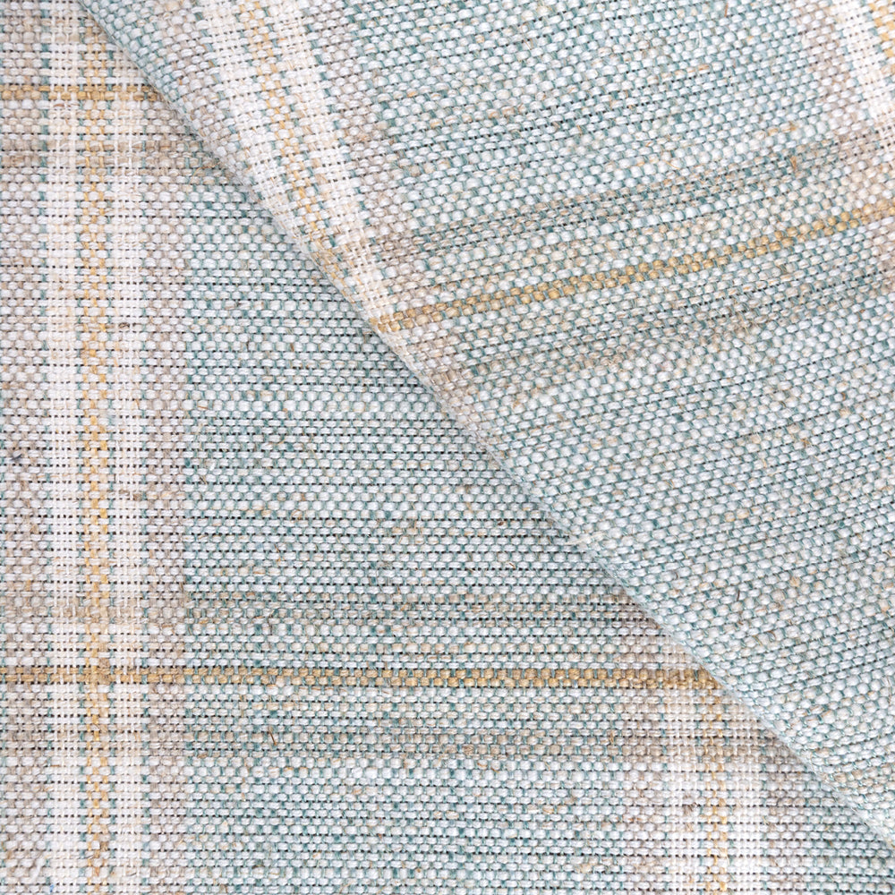 Nantucket Plaid Fabric - Premium Cotton Checkered Textile for Clothing, Home Decor & Crafts | Ocean Blue & White Pattern