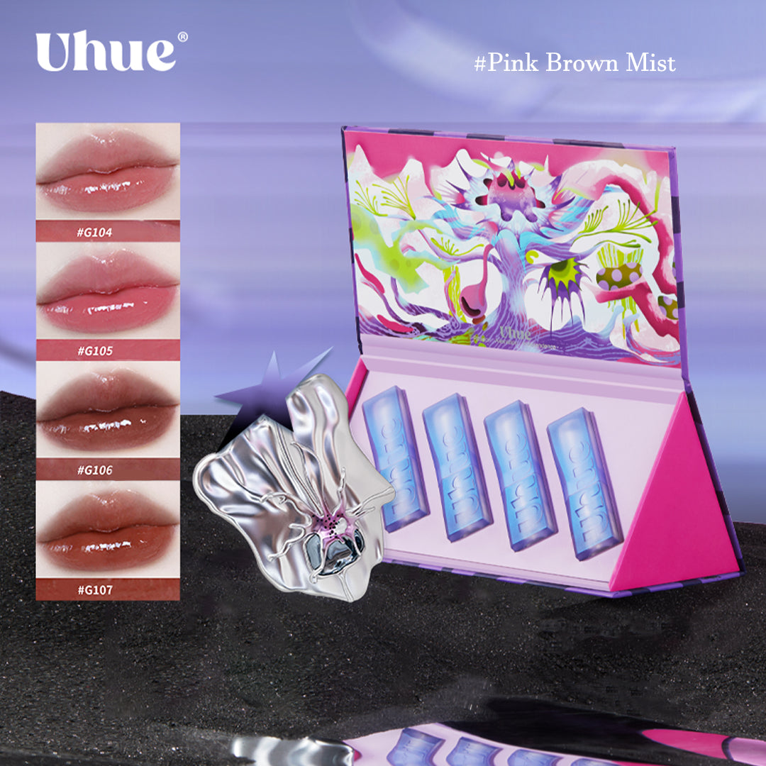 UHUE Flower Wildness Series Mirror Lipstick - Limited Edition Gift Box for Women | Perfect for Parties, Date Nights & Special Occasions