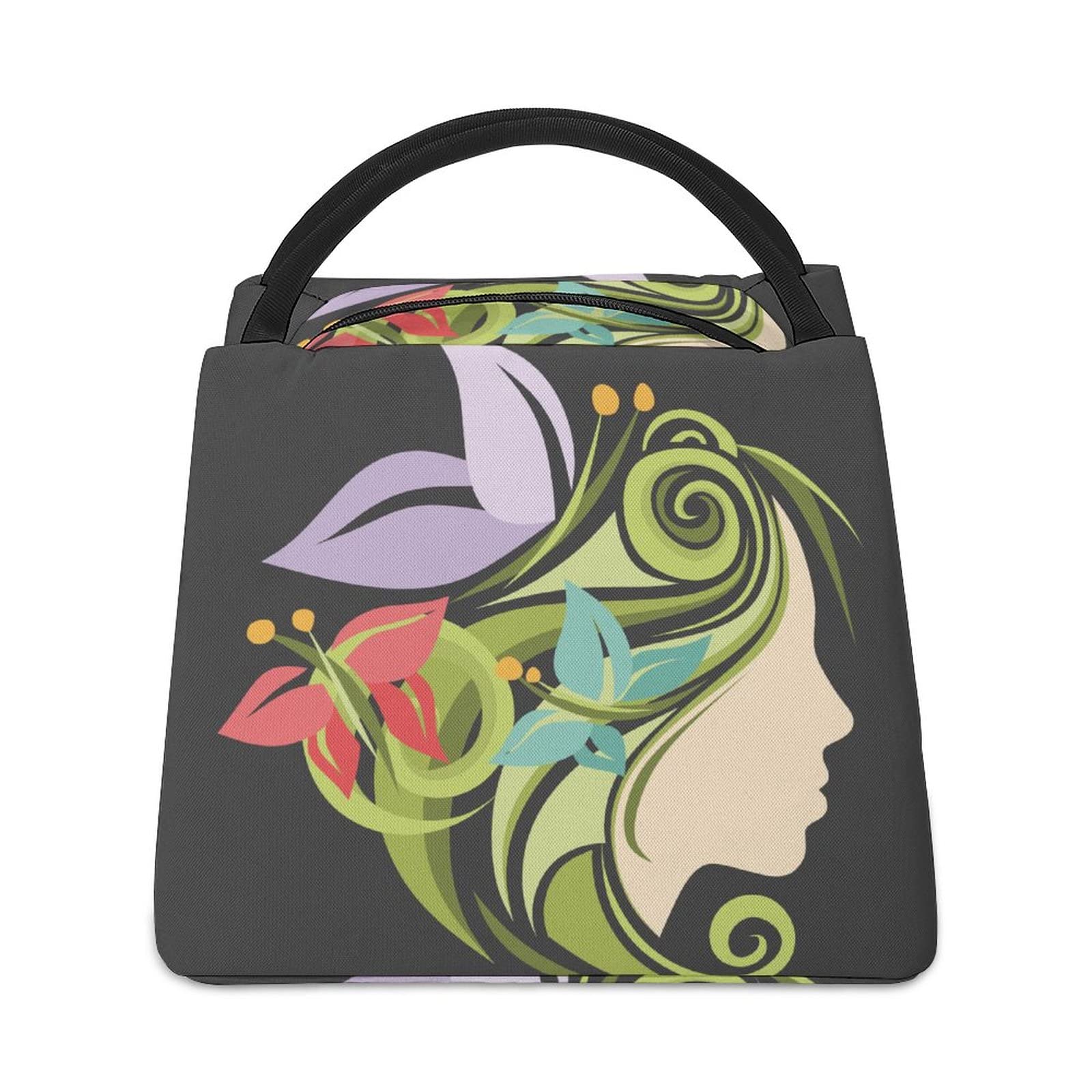 Insulated Lunch Bag for Women - Reusable Cooler Tote for Work, School & Picnic | Leakproof Lunch Box with Butterfly Print | Perfect for Office, Outdoor & Daily Use