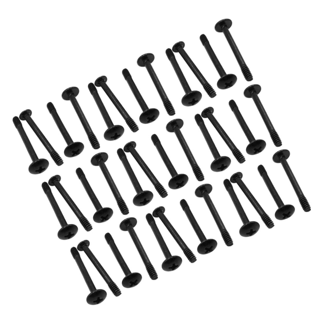 50pcs Mikikit Long Steel Computer Case Fan Screws - Vibration Reduction Mounting Screws for PC Cooling Fans | Perfect for Gaming PC Builds, Server Racks & Workstation Upgrades