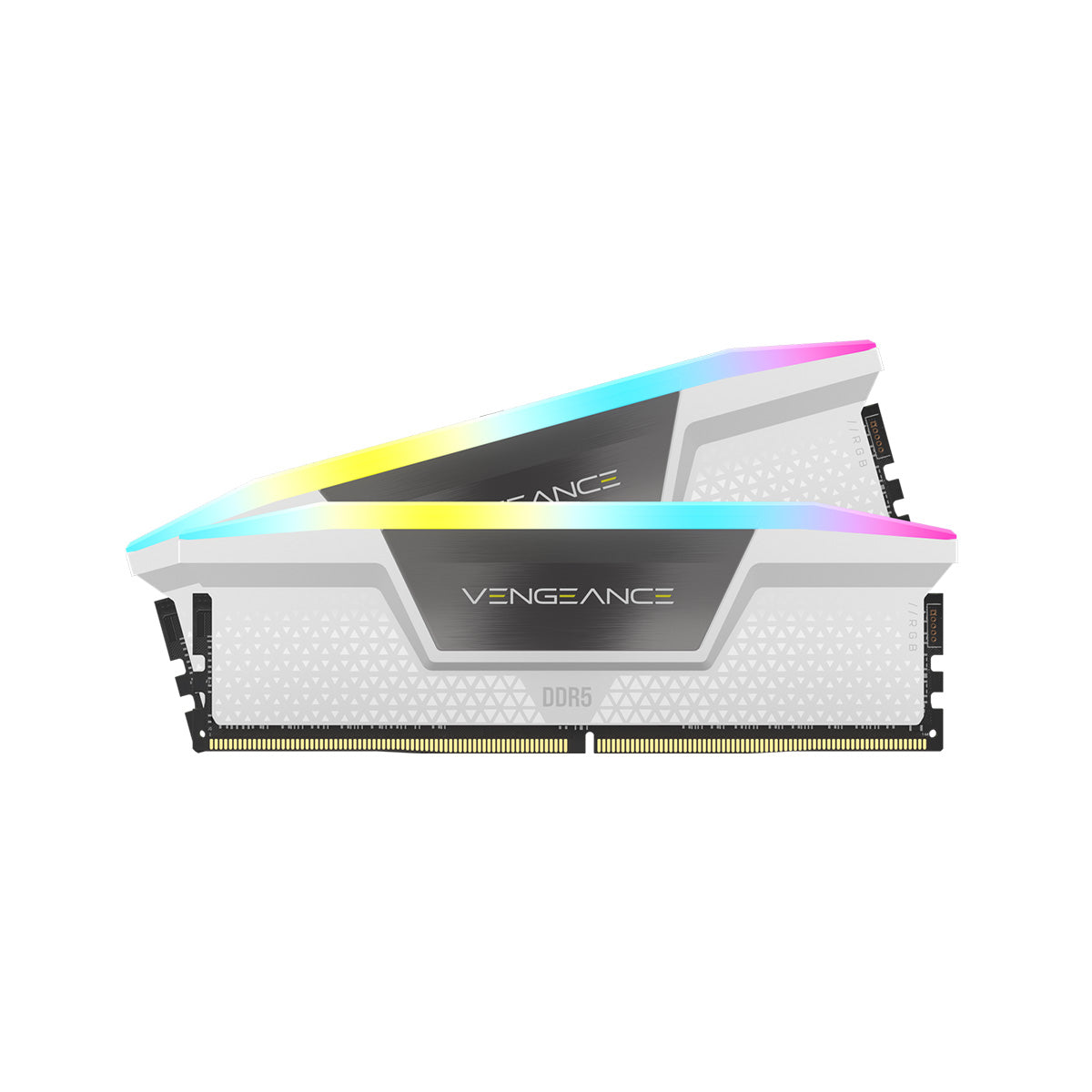 Corsair Vengeance RGB 32GB (2x16GB) DDR5 6200MHz CL36 White Desktop Memory - High Performance Gaming RAM for PC Builds & Content Creation