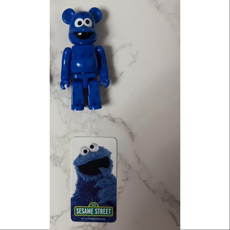 Bearbrick Series 32 Secret Sesame Street Cookie Monster 100% Collectible Figure - Perfect for Anime Fans, Toy Collectors & Home Decor Display