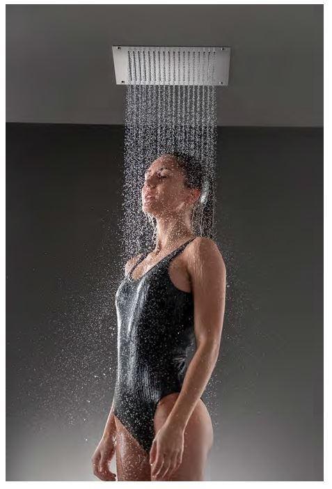 Aquaform Multisensory Shower Head with 6 Spray Modes - High Pressure Rainfall Shower for Spa-Like Relaxation at Home - Perfect for Bathroom Upgrade & Stress Relief