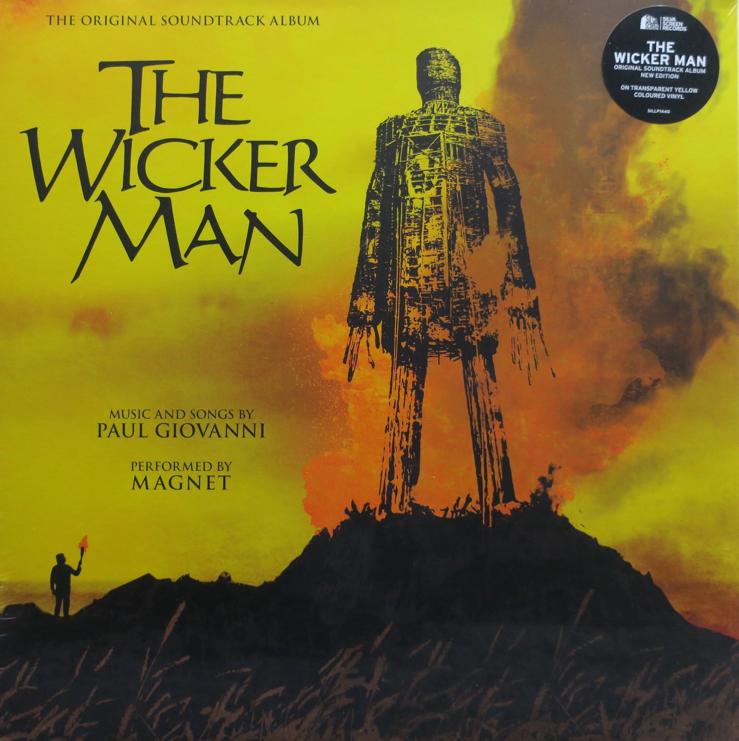WICKER MAN Original Soundtrack - Limited Edition Yellow Vinyl LP | Horror Movie Music for Collectors & Film Enthusiasts | Perfect for Halloween Parties & Vintage Vinyl Collections