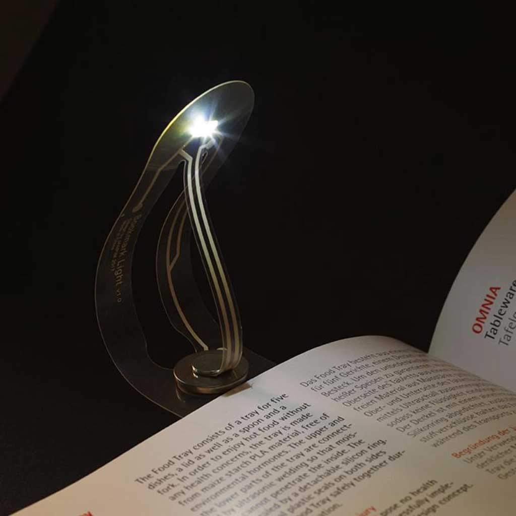 LED Desk Lamp for Office & Reading - Portable Night Light with 4000K Eye-Care, 72H Battery Life - Thin Transparent Bookmark Design - Perfect for Bookworms, Kids Bedside, Study Table & Late-Night Reading
