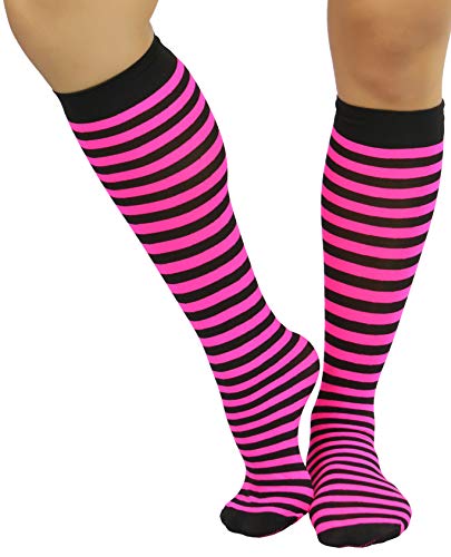 Fully Striped - Black & Hot Pink
