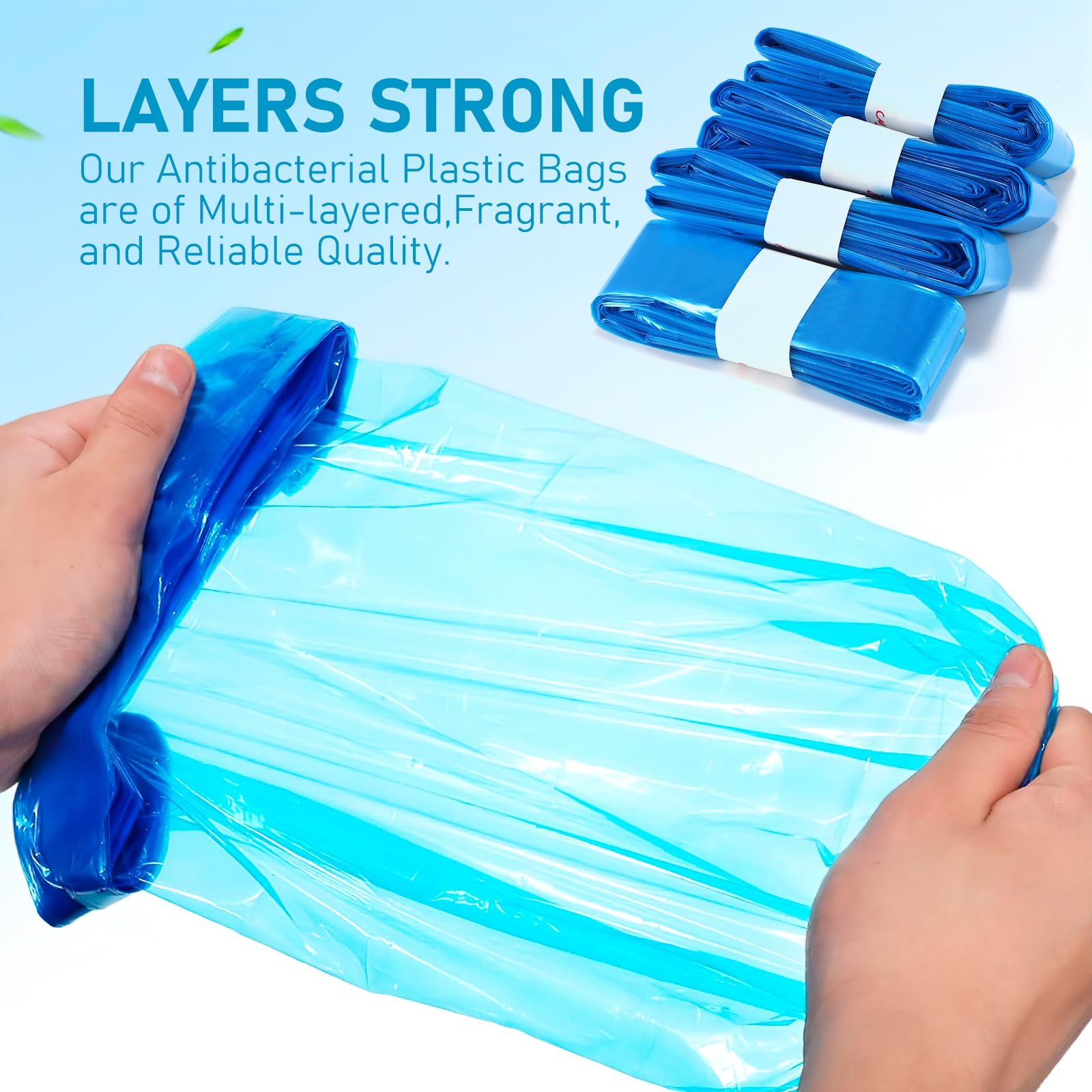 AOZBZ Scented Diaper Pail Refill Bags - 4 Pack Odor Control Replacement Bags for Genie, Munchkin & Dekor Diaper Pails (Cartridge Not Included) | Perfect for Nursery, Baby Room & Diaper Changing Stations
