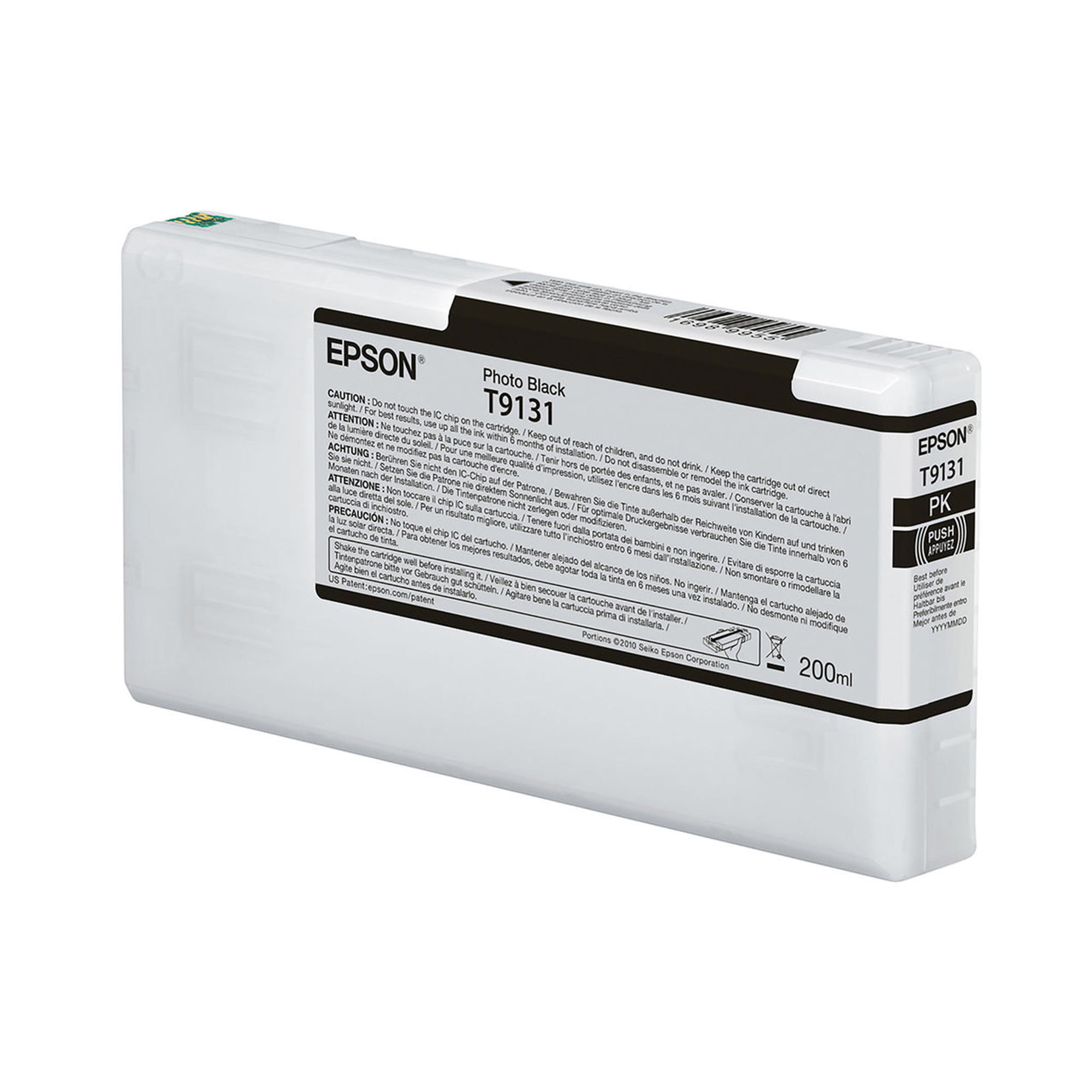 Epson T9131 UltraChrome HDX Photo Black Ink Cartridge (200mL) - Compatible with SureColor SC-P5000 Printers | High-Quality Photo Printing for Professional Photographers & Fine Art Reproduction