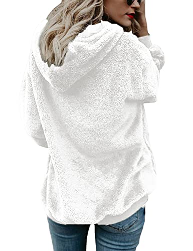 Sweat À Capuche Blanc.