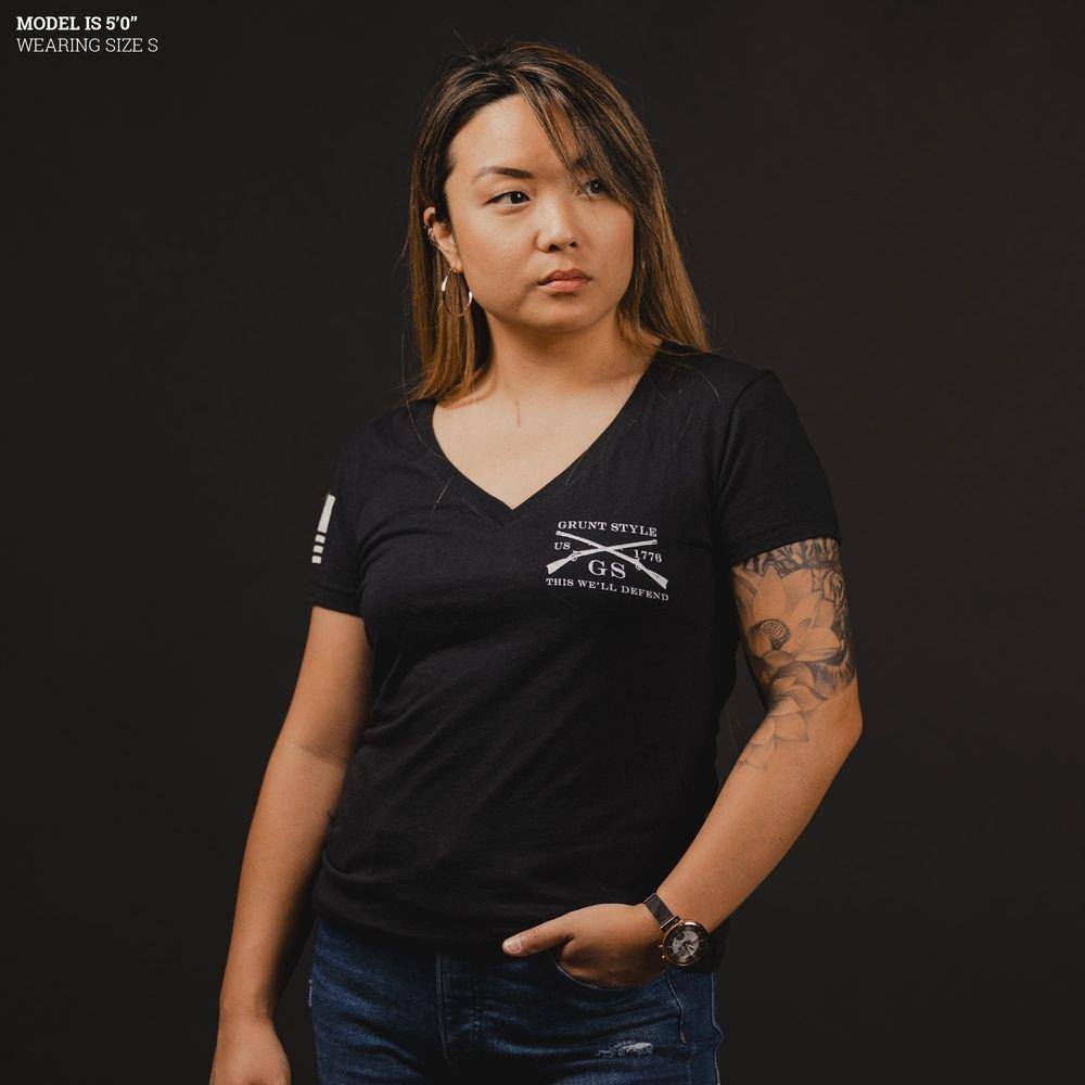 Women's Easy Rider V Neck T-Shirt - Soft Cotton Casual Tee for Everyday Wear | Perfect for Work, Gym & Weekend Outfits