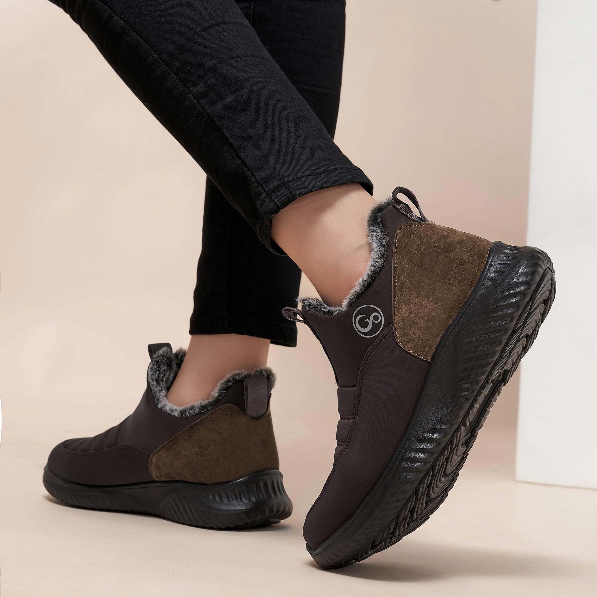 Alicegana Women's Winter Snow Boots - Waterproof Slip-On Ankle Booties with Warm Fur Lining & Non-Slip Sole | Cozy Footwear for Snowy Days, Outdoor Activities & Casual Winter Wear