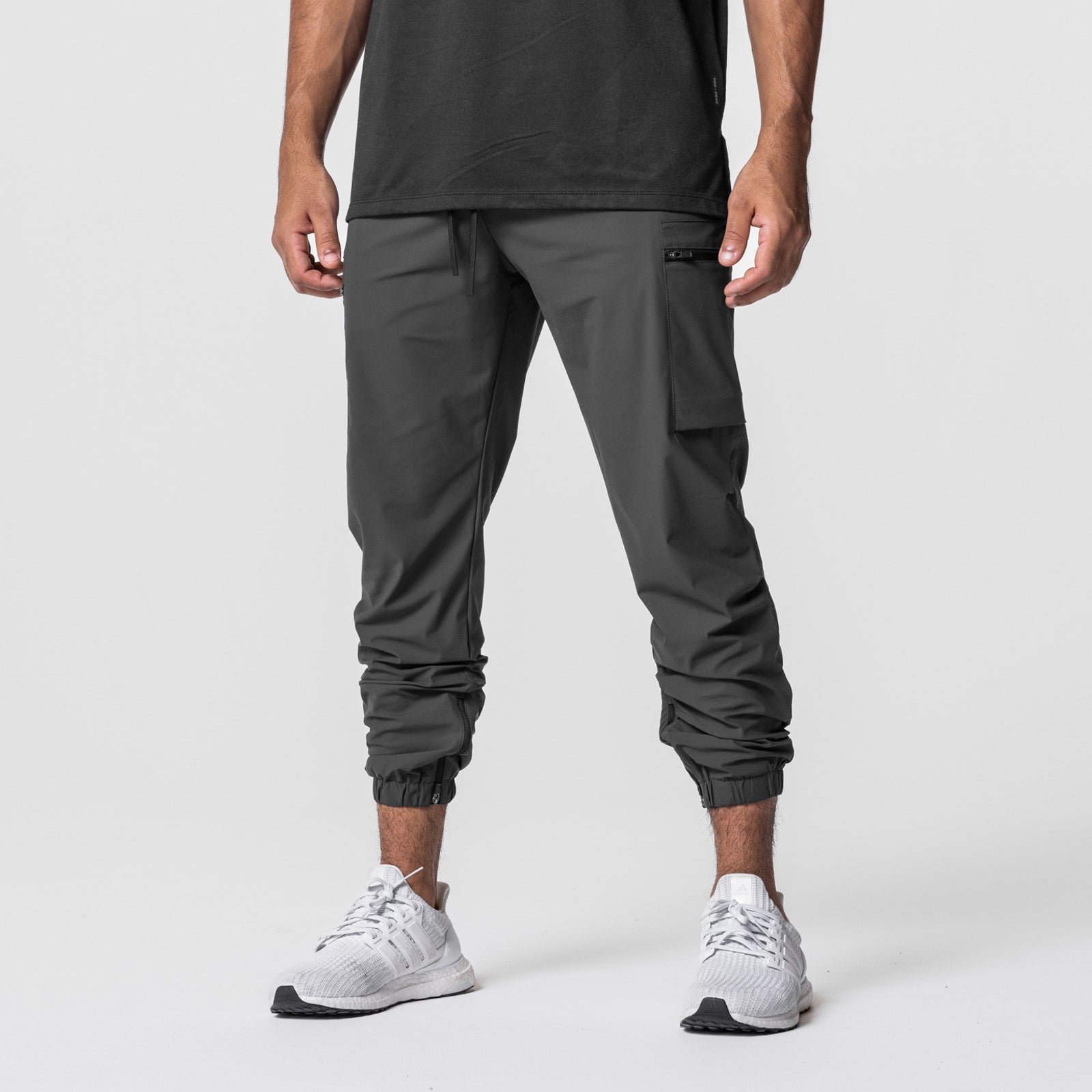ASRV Tetra Lite Standard Zip Jogger - Men's Lightweight Running Pants with Zippered Pockets for Gym, Workout & Outdoor Activities