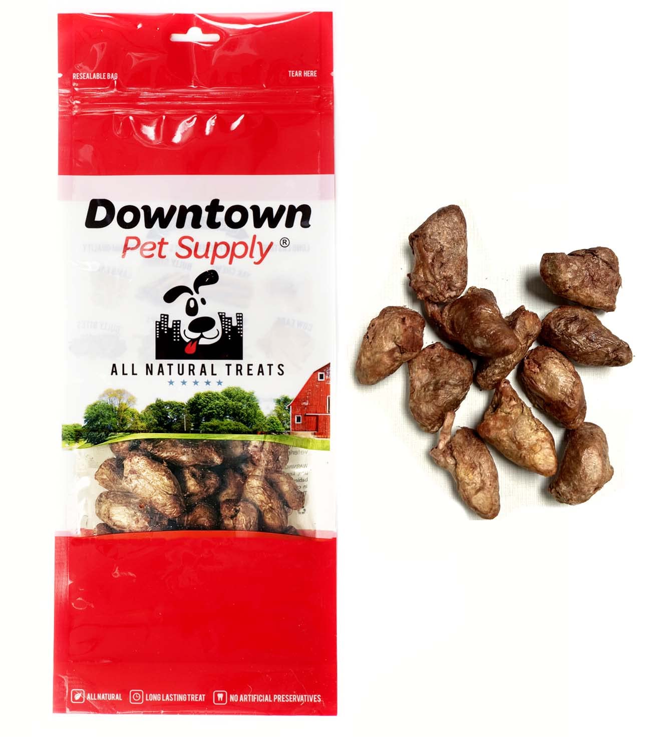 Premium Freeze Dried Dog Treats - All Natural Beef, Chicken, Lamb, Duck & Bison Heart Liver - Grain Free Raw Dog Food (4oz & 3lb Bulk) | Perfect for Training, Dental Health & High Protein Snacks for Active Dogs
