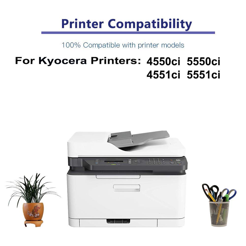 High Yield TK8507C (TK-8507) Cyan Laser Toner Cartridge - 1-Pack Compatible with Kyocera TaskAlfa 4550ci 4551ci 5550ci 5551ci Printers - Perfect for Office Printing & High Volume Documents