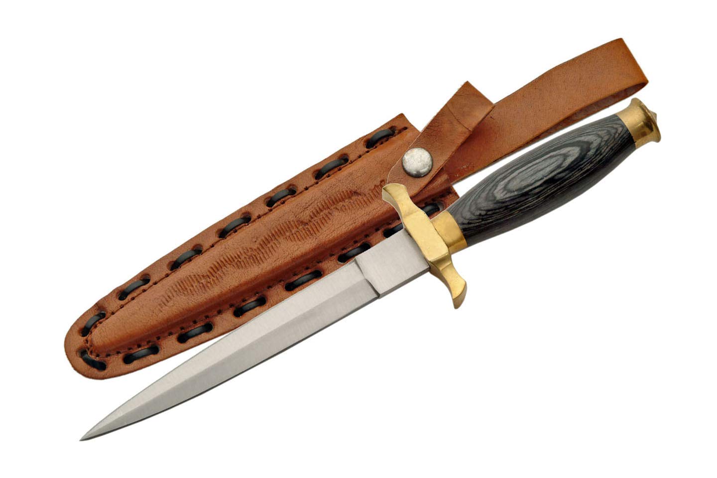 SZCO Supplies Black Wood Renaissance Dagger (203105-BK) - Medieval Cosplay, Theater Props, Historical Reenactment, Collectible Display - Perfect for LARP, Costume Parties, and Home Decor