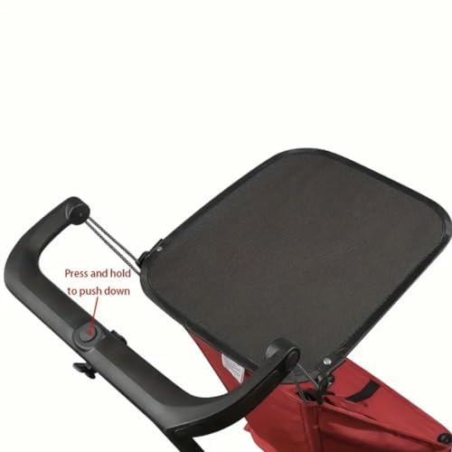 Lightweight Umbrella Stroller for Kids Ages 4-8 | Compact Foldable Baby Stroller with Canopy | Ideal for Travel, Shopping & Daily Walks (Red)