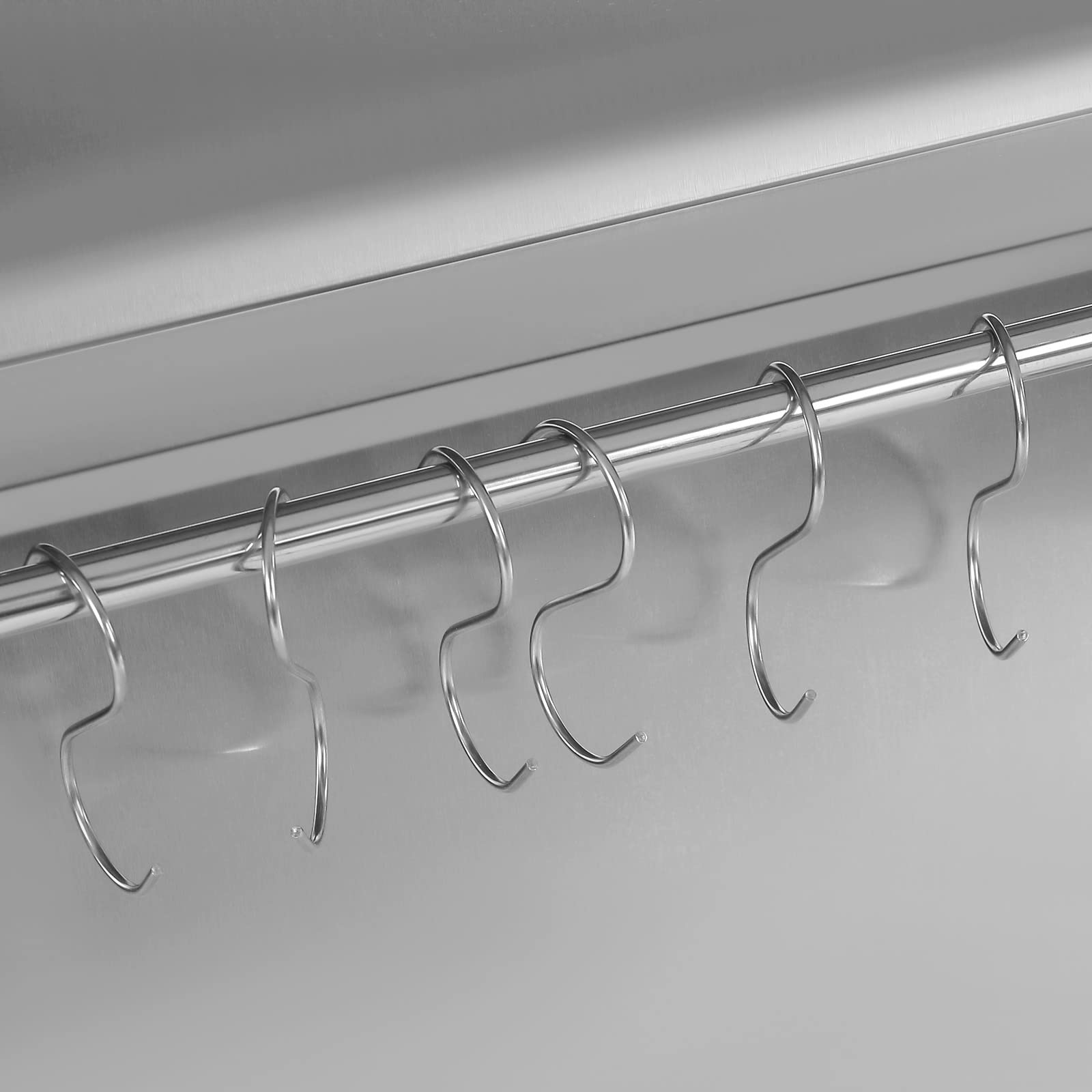 Stainless Steel Range Backsplash with Shelf & Hanging Rack - 30x30.7 Inch Kitchen Backsplash Splash Plate for Range Hood Wall Protection - Perfect for Modern Kitchens, Cooking Areas & Home Renovations