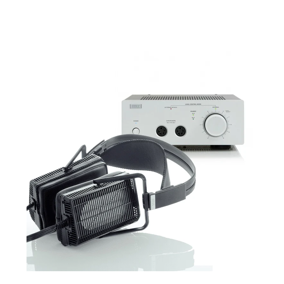 STAX SR L700MKII Electrostatic Headphone & SRM 700 Amplifier Bundle Set - Premium Audiophile Headphone System for Studio Recording & Hi-Fi Music Listening
