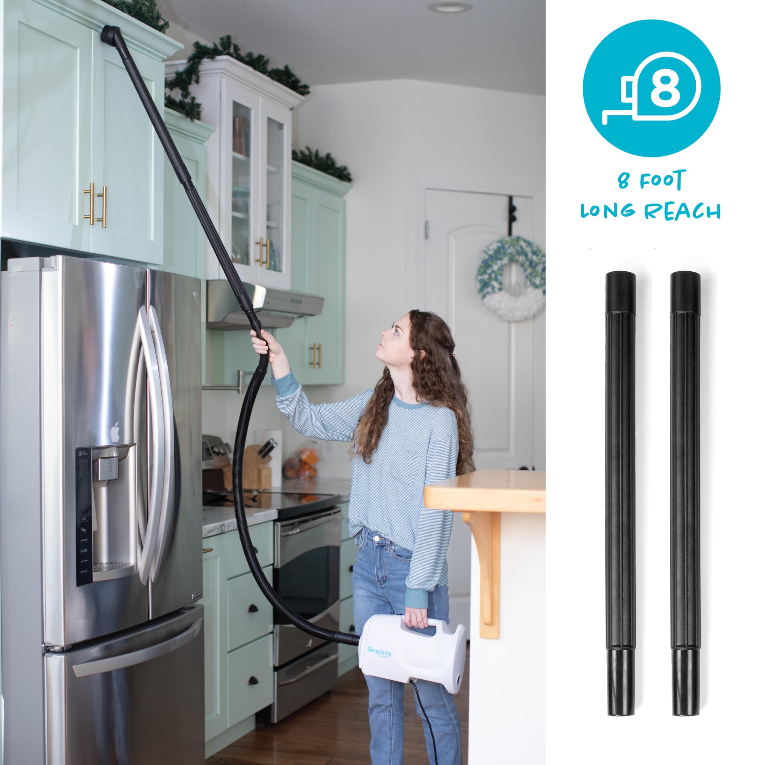 Simplicity Sport S100.6 Compact Vacuum - Lightweight for Stairs & RVs with Attachments