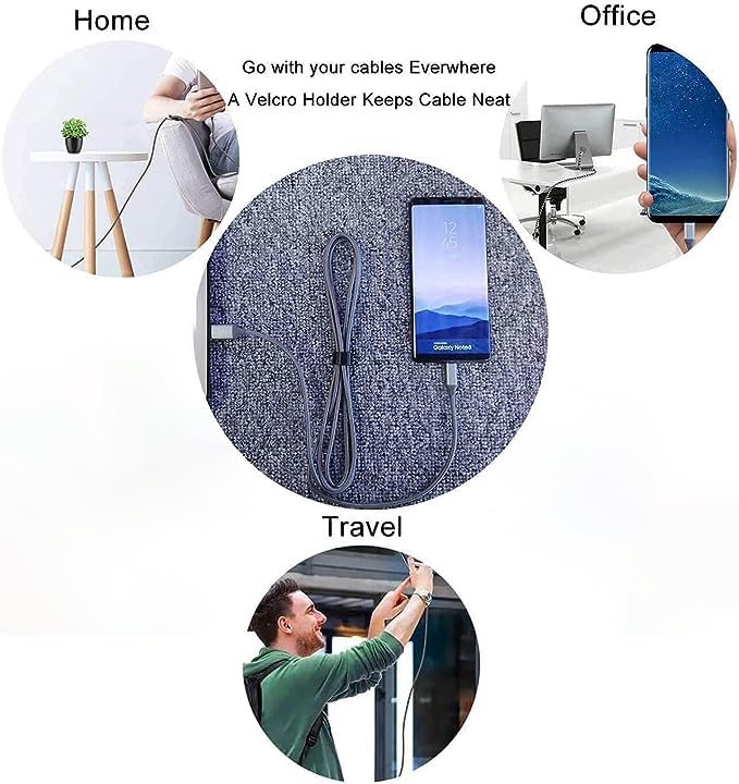 15FT USB C Cable 2-Pack - Extra Long Braided USB-A to USB-C Fast Charging Cord for Sony PS5, Samsung Galaxy S22/S21/S20/S10, Note 9 Plus, OnePlus 10 Pro, Nintendo Switch, Moto - Perfect for Gaming, Travel & Home Charging