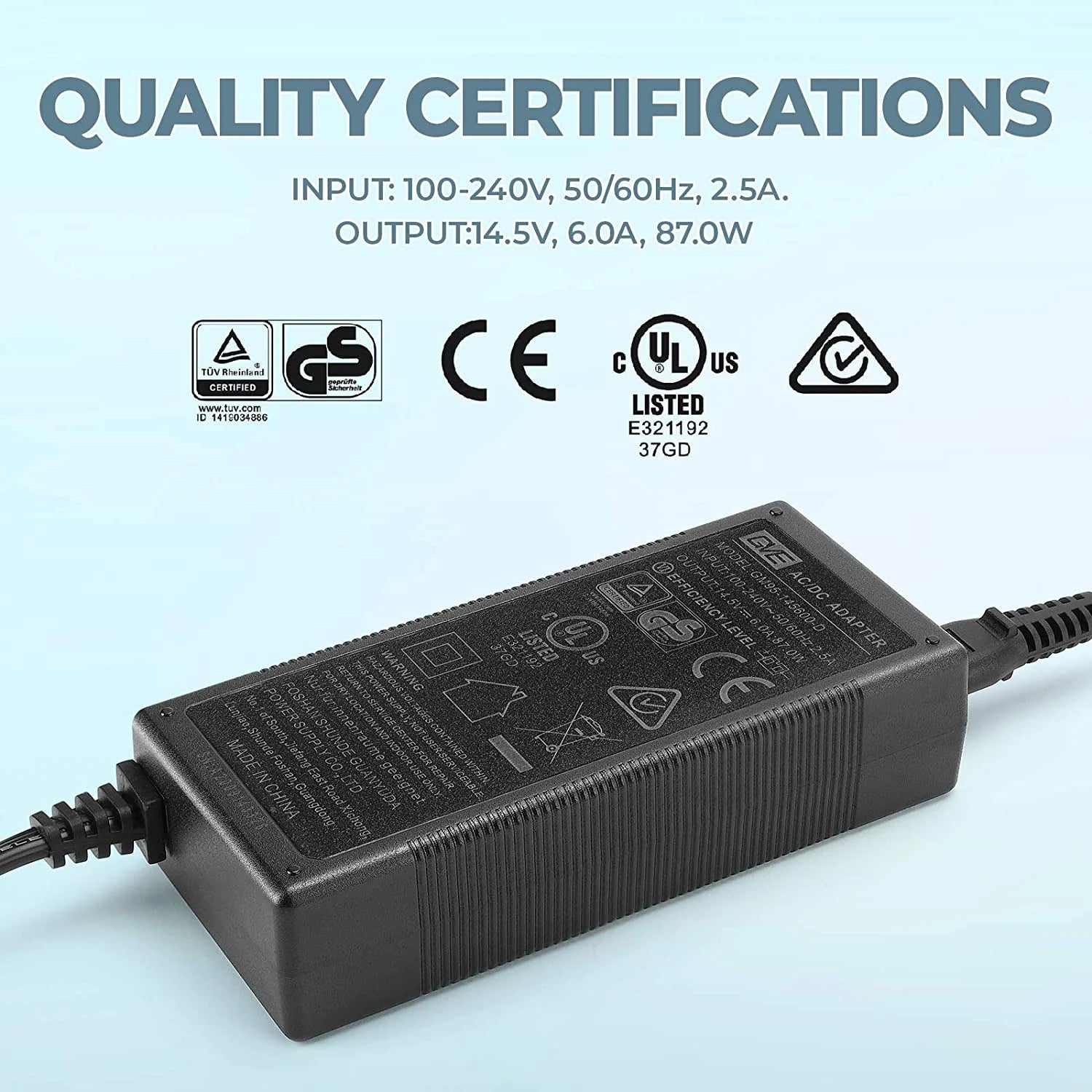 BougeRV 110-240V AC Power Cord for RV, Camping & Home Use | Universal Power Supply Cable | SKU A3001 03301 | Perfect for Travel, Outdoor Adventures & Emergency Backup
