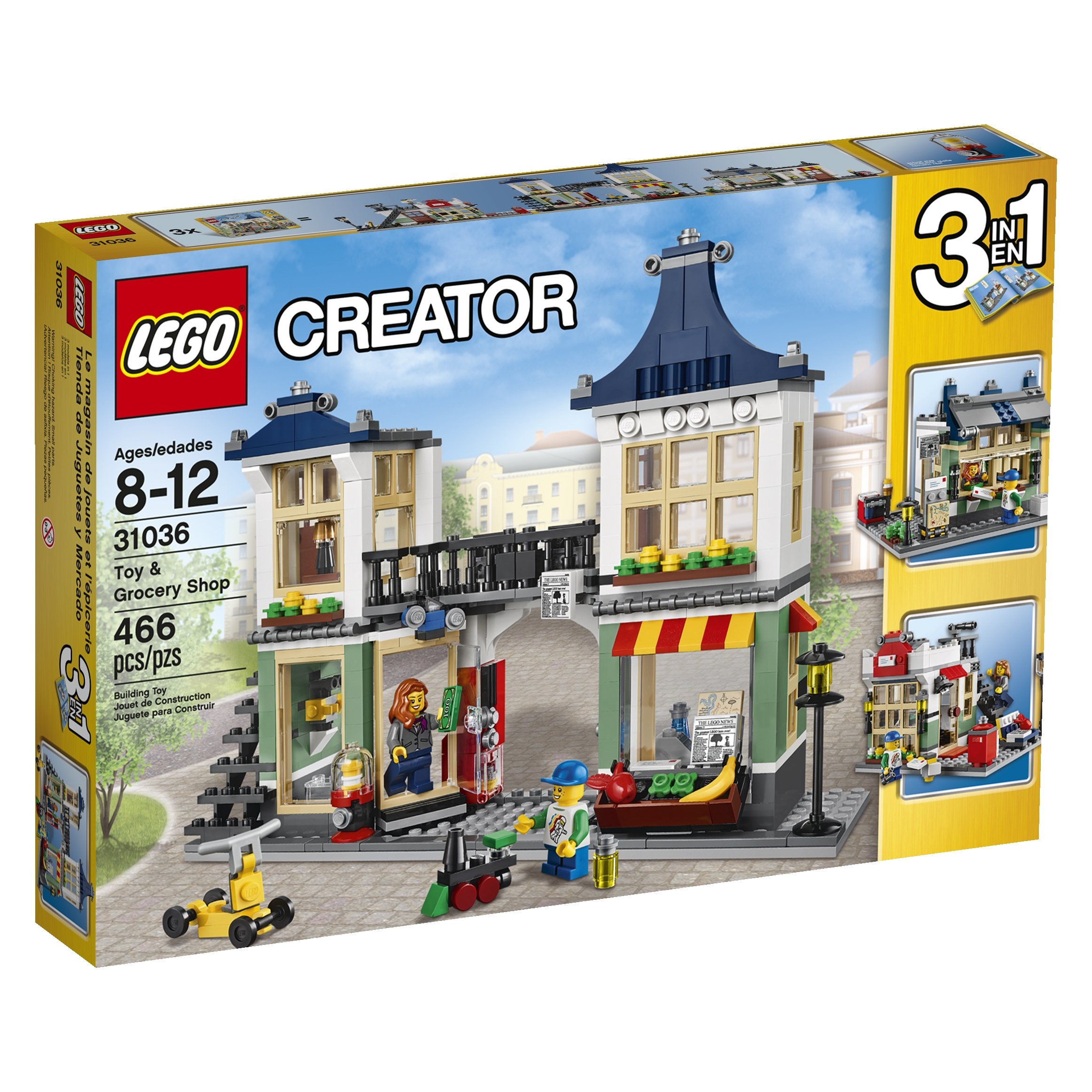 LEGO Creator Toy & Grocery Shop Building Set - 3-in-1 Modular Store Model Kit for Kids & Adults - Perfect for Creative Play, Gift Giving & Display Collection