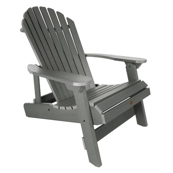 King Hamilton Folding & Reclining Adirondack Outdoor Chair - Patio, Lawn, Garden & Poolside Relaxation - Weather-Resistant Comfort for Backyard, Deck & Camping