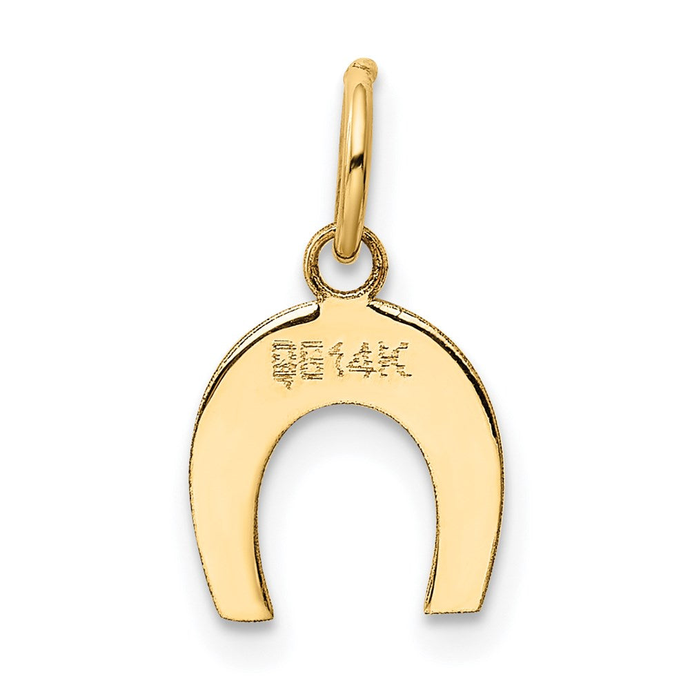 Gold Mini Horseshoe Pendant Necklace K1758 - Lucky Charm Jewelry for Women, Perfect Gift for Birthday, Anniversary & Everyday Wear