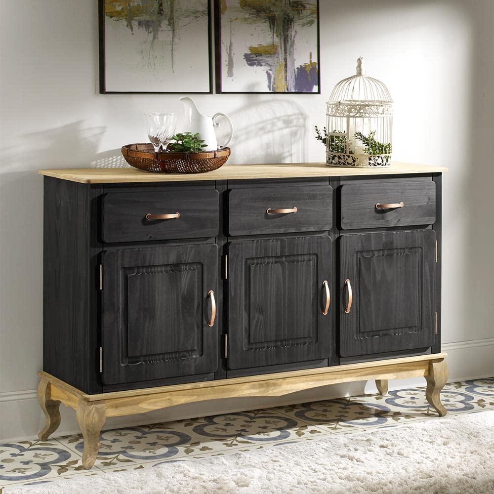 Dash Furniture Buffets & Sideboards - Kitchen Storage Cabinets, Bar & Liquor Cabinet with Shelves, Kitchen Island with Storage & Drawers, Entertainment Center for Living Room - Perfect for Dining Room Storage, Home Bar Setup & TV Stand Organization