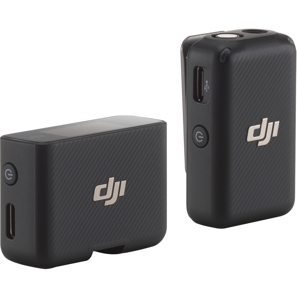 DJI Mic Compact Digital Wireless Microphone System - 2.4GHz Wireless Lavalier Mic with Recorder for DSLR, Mirrorless Camera, iPhone & Android Smartphones - Perfect for Vlogging, Interviews, Live Streaming & Content Creation