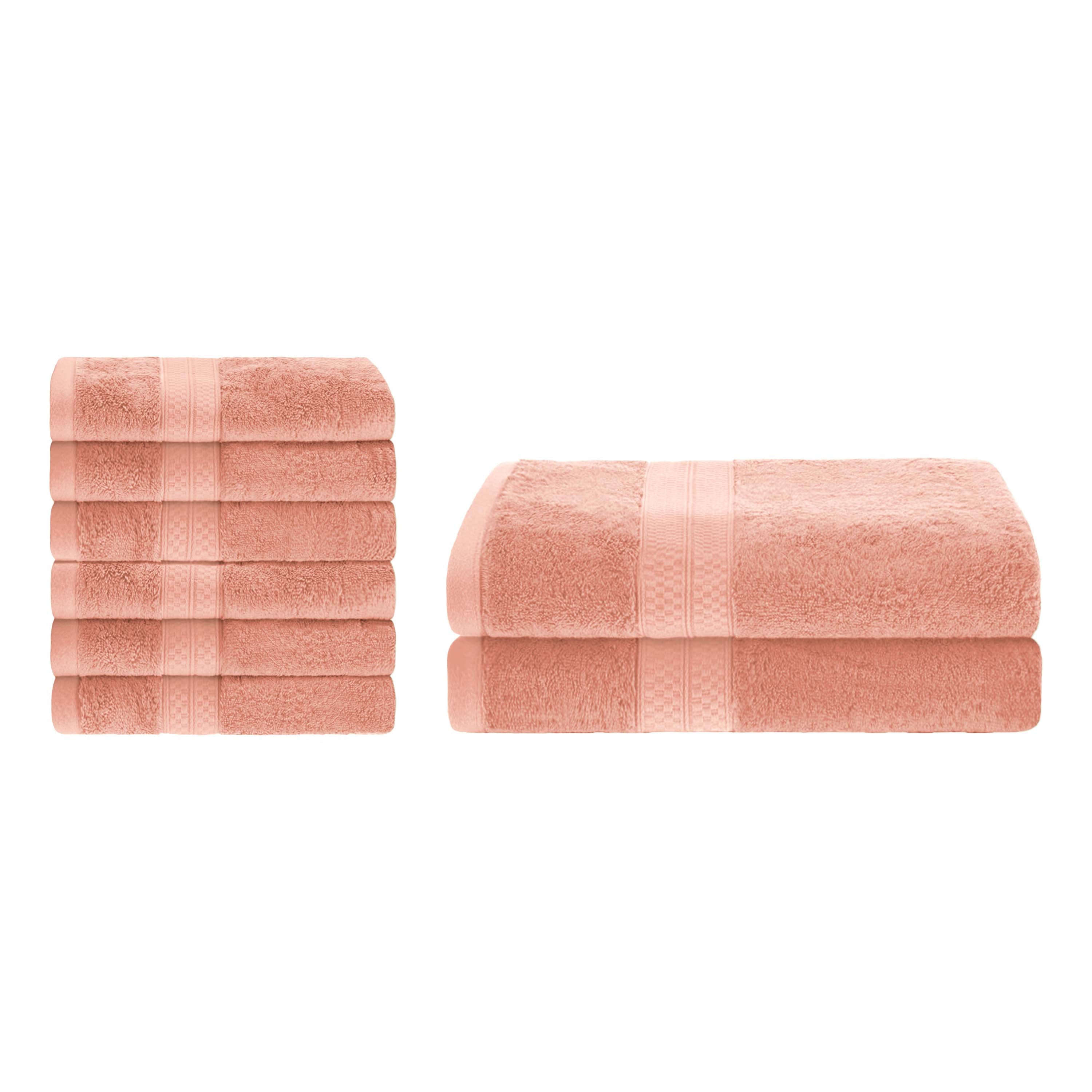 Ultra Soft Rayon Bamboo Cotton Blend Bath & Hand Towel Set | Eco-Friendly, Absorbent & Luxurious for Spa, Bathroom & Guest Use