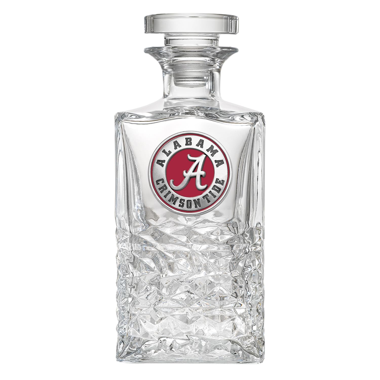 Alabama Heritage 25oz Glass Jar with Pewter Lid - Handcrafted Glass Container for Preserves, Spices & Home Decor - Perfect for Kitchen Storage & Gift Giving