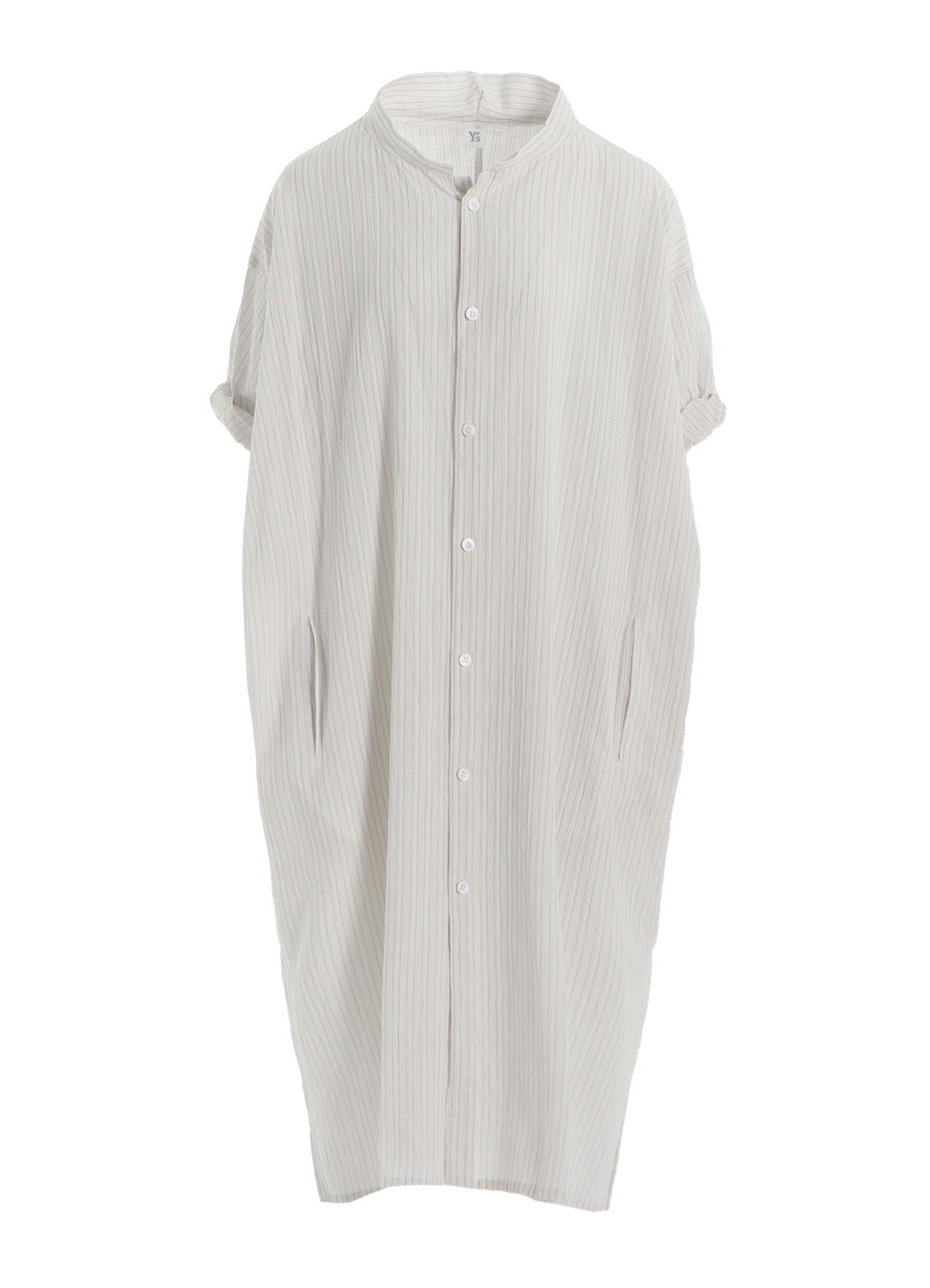 Stylish Cotton Voile Rolled Up Half Sleeve Stripe Dress for Women - Perfect for Summer Outings, Beach Vacations & Casual Wear