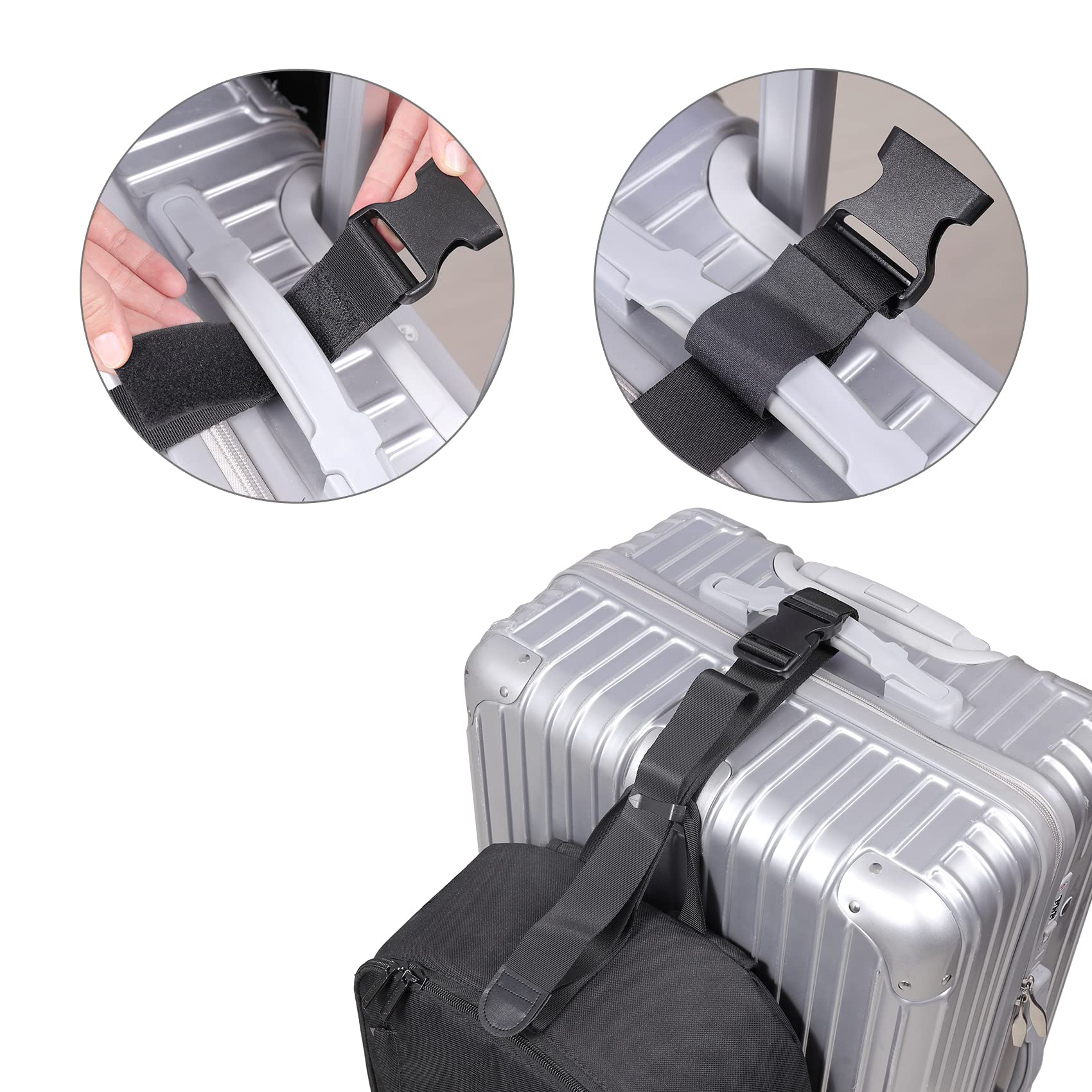 Vigorport Adjustable Luggage Connector Straps - 1.5