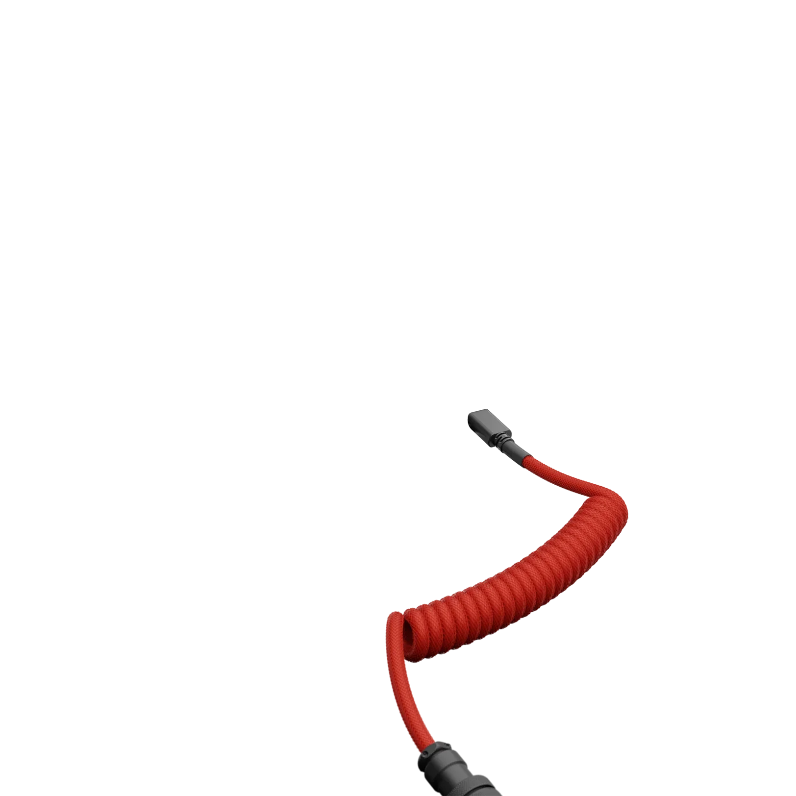 Glorious Coiled Gaming Cable - Premium USB-C to USB-A 6ft Braided Cord in Crimson Red | Perfect for Mechanical Keyboards, Gaming Mice & PC Accessories