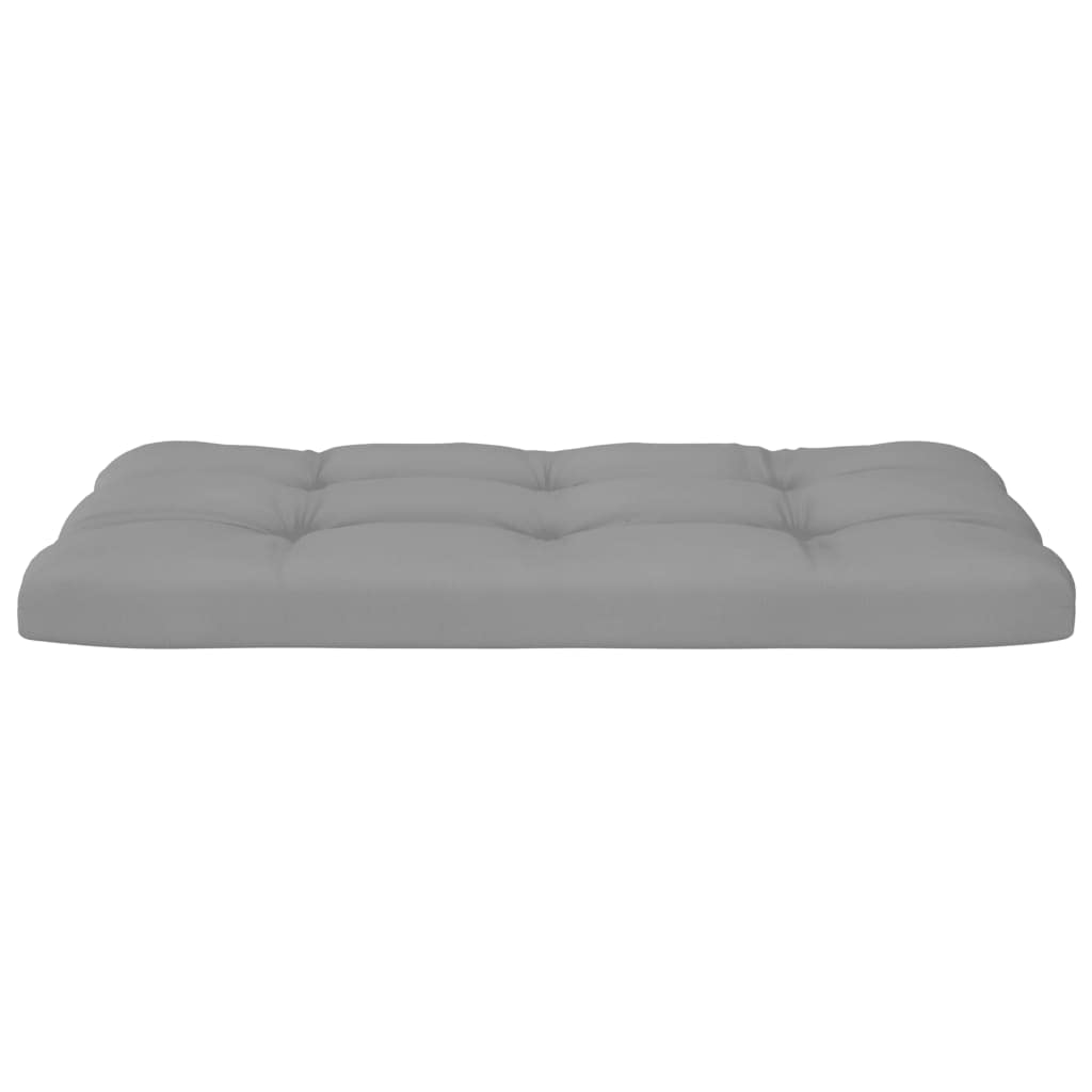 2-Piece Thickly Padded Pallet Sofa Cushions - Gray Outdoor Patio Furniture Seat Cushions for Comfortable Lounging & Relaxation