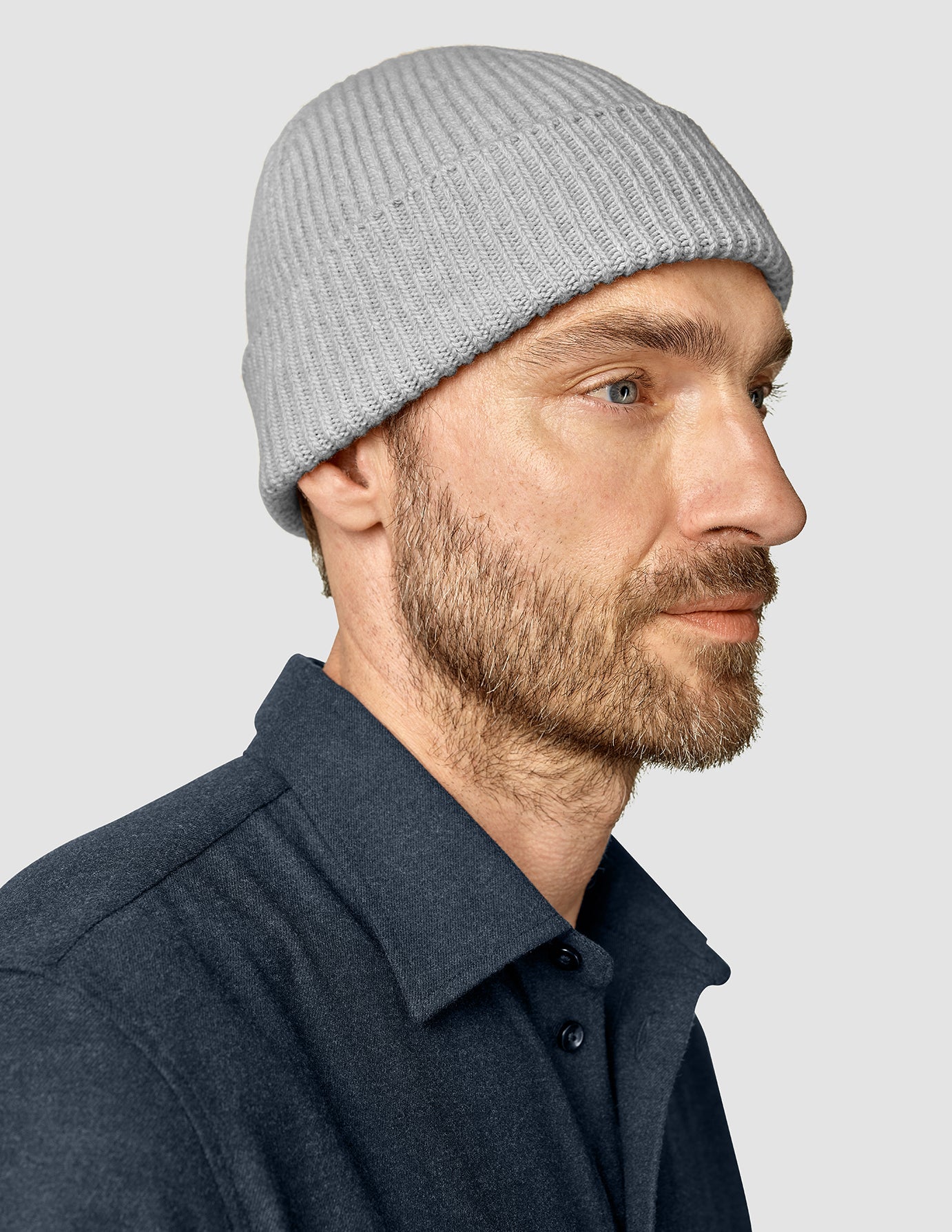 Light Grey Beanie Hat for Men & Women - Soft Winter Knit Cap for Outdoor Activities, Hiking, and Casual Wear