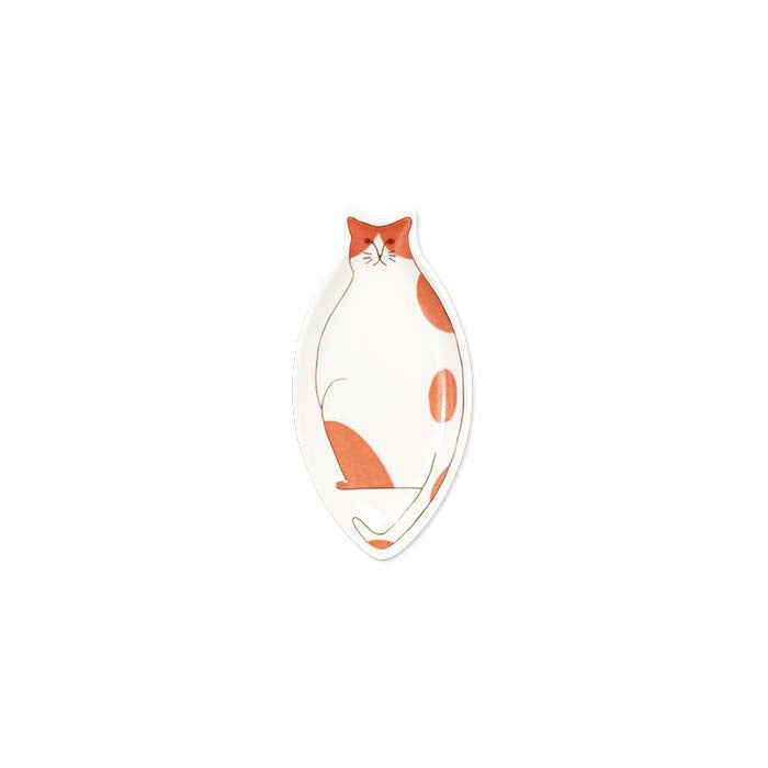 Harekutani Porcelain Cat Small Plate - Elegant Japanese Ceramic Dish for Desserts, Snacks & Home Decor | Perfect for Tea Parties, Gifts & Table Setting