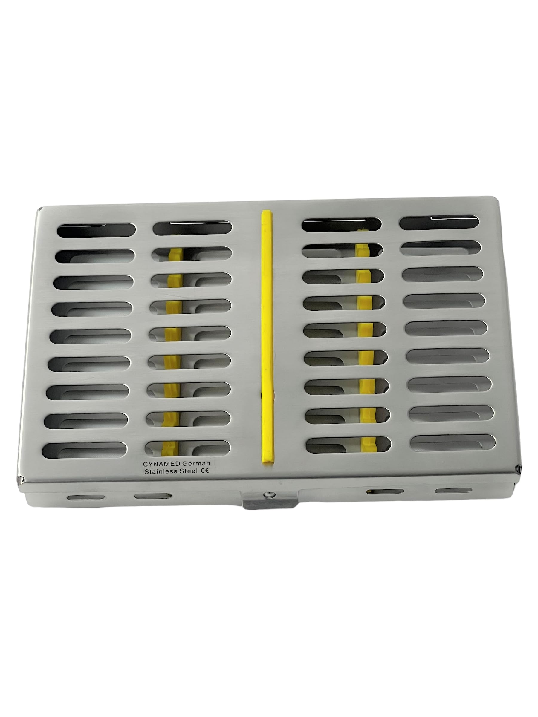 Premium German Autoclave Sterilization Cassettes Set of 10 - Heavy Duty Rack Box Holds 10 Dental/Surgical Instruments | Cynamed | Ideal for Dental Clinics, Hospitals & Medical Offices