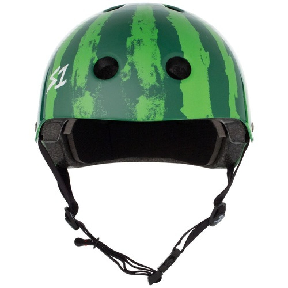 S One Lifer Helmet - Lightweight & Durable Bike Helmet for Adults - Watermelon Design - Perfect for Cycling, Skateboarding & Outdoor Sports