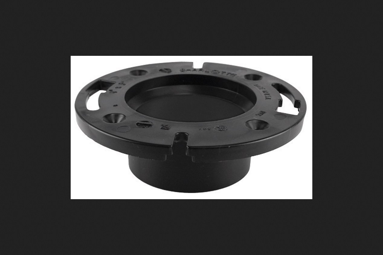 Sioux Chief 886-A ABS Open Closet Flange 4-Inch Brass Toilet Flange - Durable Plumbing Fitting for Bathroom Renovation & Toilet Installation