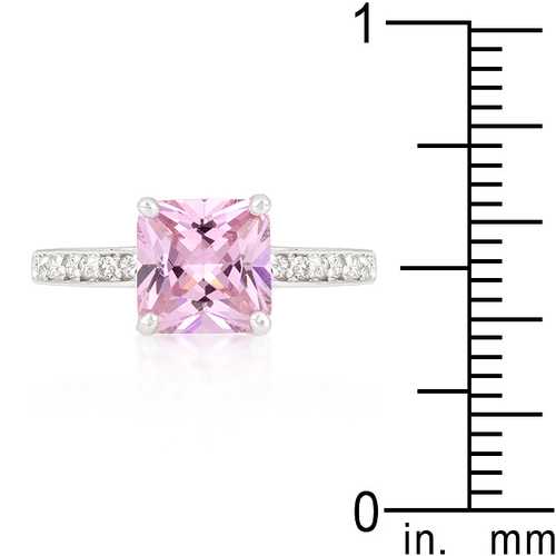 Princess Pink Ring for Women - Elegant Cubic Zirconia Jewelry Gift for Birthday, Anniversary & Valentine's Day | Perfect for Parties, Weddings & Special Occasions
