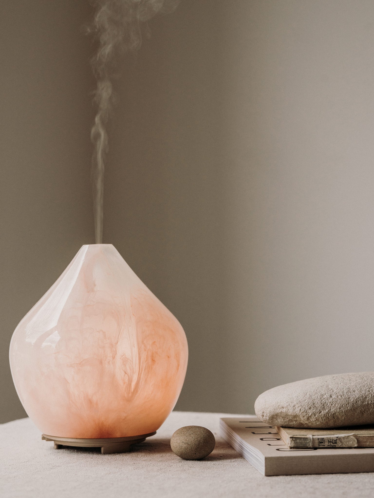 Made By Zen Gem Aroma Diffuser - Premium Essential Oil Diffuser for Home, Office & Yoga Studio - Ultrasonic Humidifier with 7 Color LED Lights for Aromatherapy & Relaxation