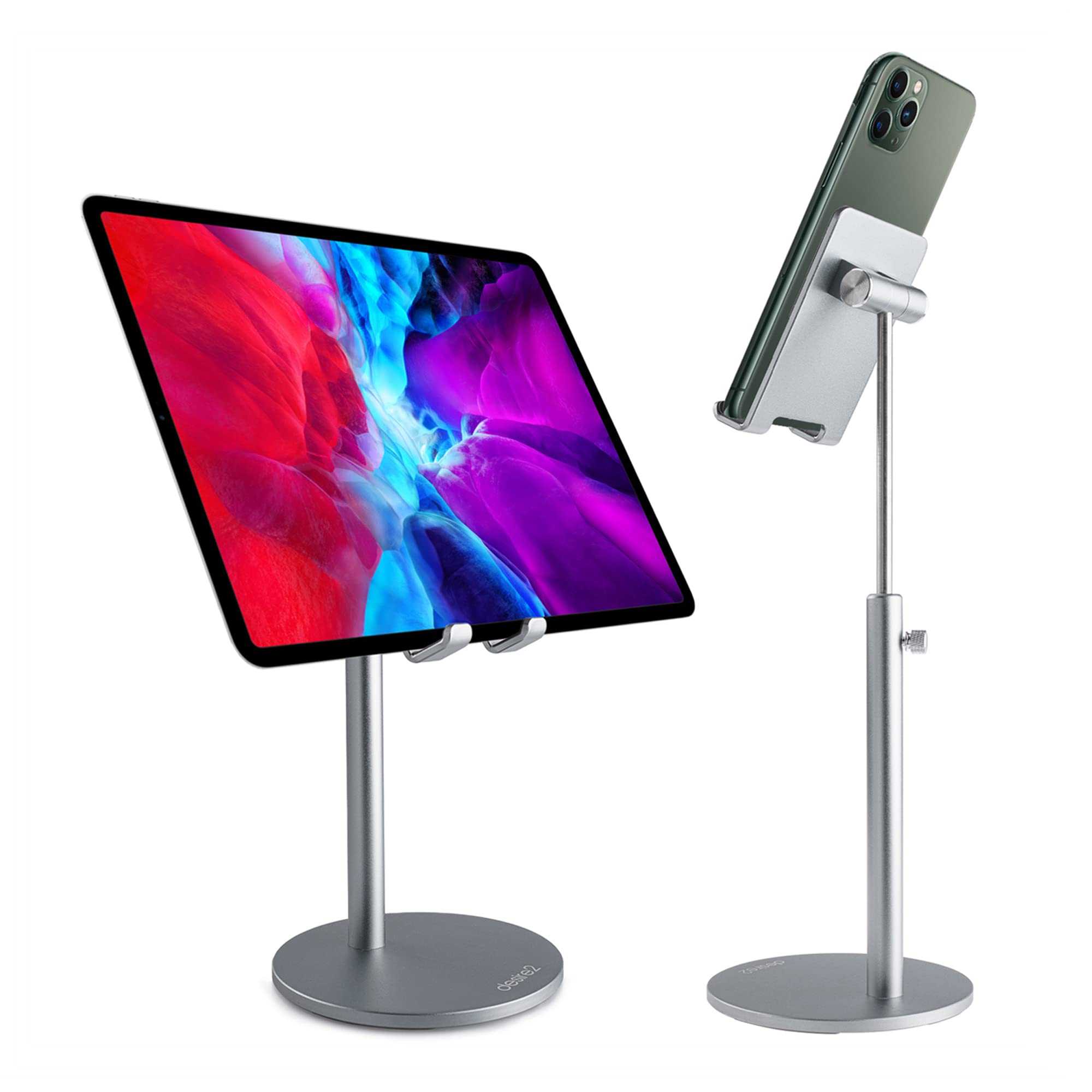 Adjustable Phone Stand for Smartphone & Tablet - Multi-Angle Rotatable Holder, Desk Mount for Office, Home, Reading & Watching Videos | Universal Phone & Tablet Stand for Men and Women