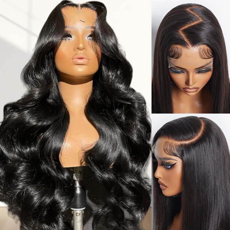 Eullair Body Wave Wigs 9x6 Parting Human Hair Lace Front Wigs - Glueless, Pre Plucked, Pre Cut, No Knots - Natural Look for Women | Perfect for Daily Wear, Parties & Special Occasions