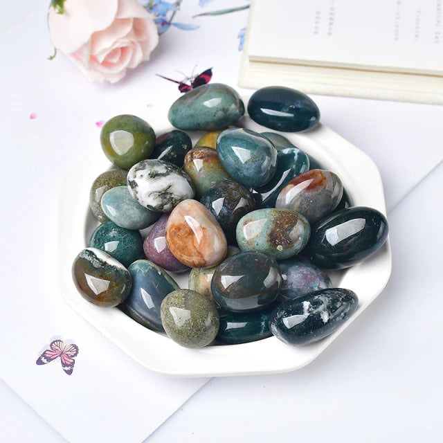 Natural Tumbled Gemstones for Jewelry Making, Healing Crystals & Home Decor - Assorted Healing Stones for Meditation, Reiki & DIY Crafts