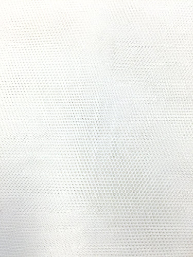 Premium Swiss Cotton Bobbinet Fabric - 72 Inches Wide, White - Ideal for Bridal Veils, Lace Crafts & DIY Sewing Projects